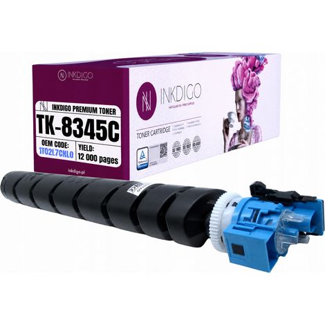 Toner Inkdigo TK8345C compatibile con Kyocera TASKalfa2552ci TASKalfa2553ci Certificato TÜV (1/4)