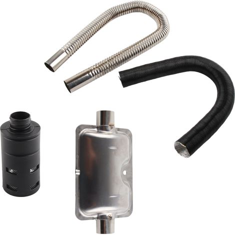 Silencieux d'échappement pour chauffage diesel voiture, kit accessoire silencieux tuyau stationnement, remplacement 251864810100 compatible Eberwebasto (1/5)