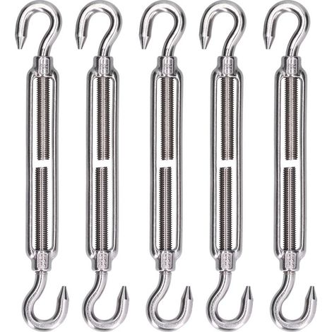 Tenture de crochet et de corde métallique de 5pcs Tenture 304 Shade en acier inoxydable Sail Hardwarem4 (1/5)