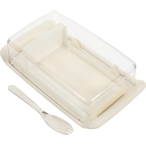 Beurrier français à couvercle transparent, beurrier vintage, beurrier français (1/5)