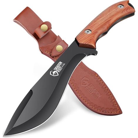 Messer Jagdmesser Feststehende Klinge Lederscheide Survival 20cm (1/5)