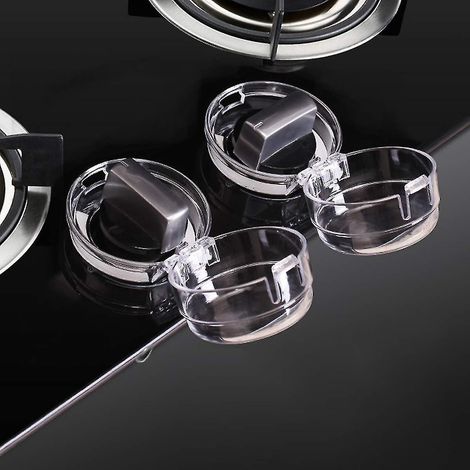 Lot de 8 protège-boutons de cuisinière pour la sécurité des enfants, capuchons de protection universels pour la cuisine des bébés et des jeunes enfants. (1/3)