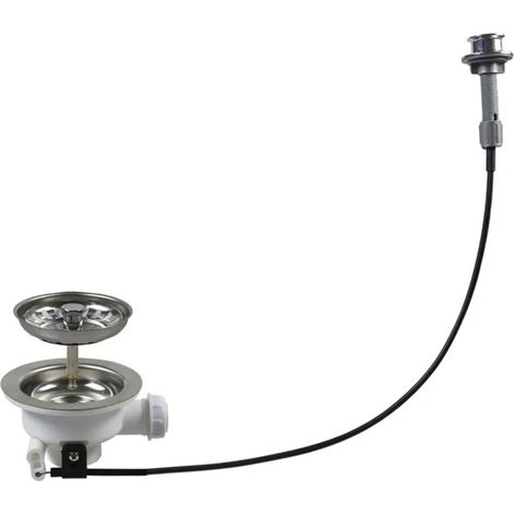 système de drainage pour évier XK256C019, type bol de cuisine, filtre avec contrôleur de câble, Kit de déchets d'évier (1/4)