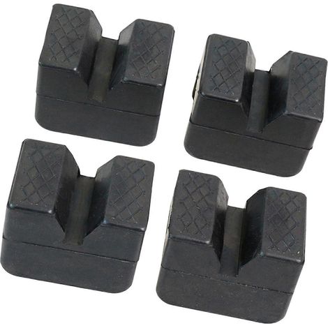 Lot de 4 patins en caoutchouc souples et protecteurs pour cric automobile (1/5)