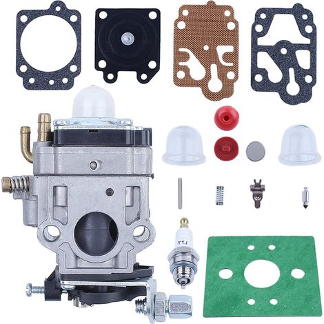 Kit d'ampoule de carburateur pour CG430 CG520 43CC 52CC 47CC 49CC Taille-haie 2 temps, Carburateur, Joint de carburateur, Kit de diaphragme de carburateur, Ampoule de primer, Clapet anti-retour, Bougi (1/5)
