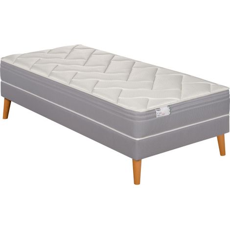Ens L'ADORABLE 90x190 matelas H23 ressort ensachés, très ferme, sommier (1/5)