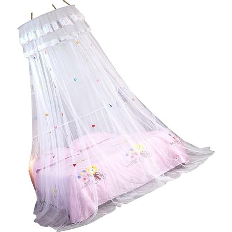 Moustiquaire suspendue en dentelle pour lit, filtre chambre et (1/5)