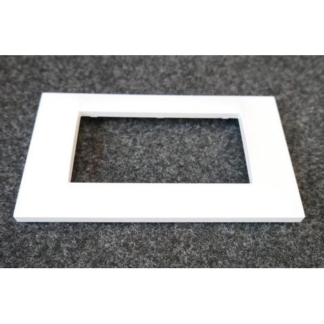 Schneider Electric – Plaque de finition blanc polaire 2 postes 4M entraxe 45mm horizontale – Pour appareillage mural ALTIRA – Intégration moderne et élégante