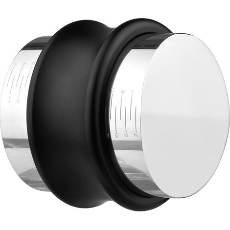 58-mm-2-in-1-Kaffeeverteiler und -Tamper aus Edelstahl mit zwei Köpfen und einstellbarem Durchmesser