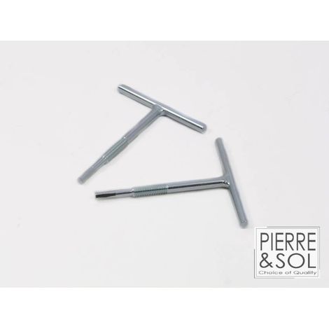 Lot de 2 clés de levage en acier traité – Pour couvercles Alucover Light Low – Retrait rapide et sécurisé – Usage professionnel – ACO