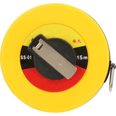 Mètre ruban en fibre de verre de 15 m pour mesures sur site, outil de mesure souple pour levés topographiques de bâtiments (1/5)