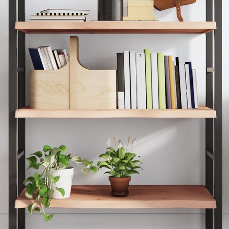 Étagère murale 100x40x(2-4) cm bois de chêne massif non traité