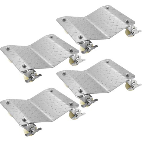 Mophorn Pattini 4PC Heavy Duty Tire, capacità 1100 libbre ciascuno, carrelli con ruote a cuscinetti a sfera