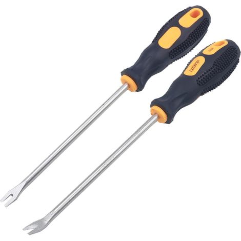 Extracteur De Clous - Tournevis En U 3 mm - Pour Retrait De Clous Et Chevilles - 26 Cm - Acier Trempé - Poignée Antidérapante En Caoutchouc - 1 Pièce