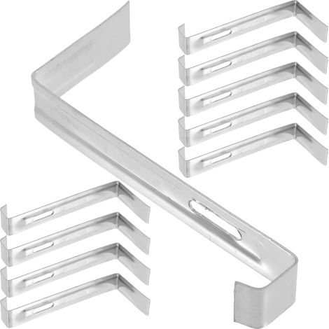 Crochet pour Tuile en Acier Inoxydable 20pcs, Clips Robustes pour Revêtement de Toiture, Fixation Sécurisée pour Applications Commerciales et Résidentielles (1/5)