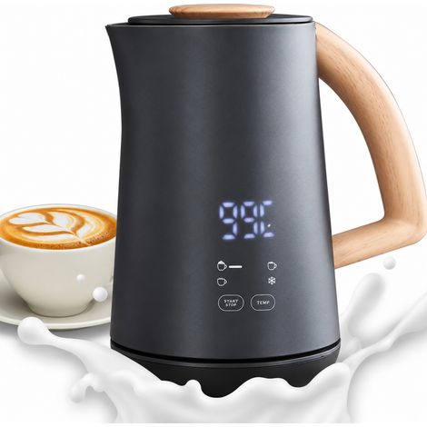 Cappuccinatore Montalatte Nero 500W Riscalda Latte Schiumatore Base Staccabile (1/5)