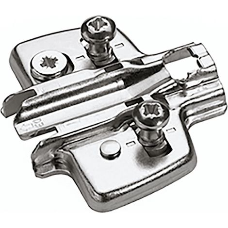 Hettich Möbel-Kreuzmontageplatte,                          Distanz 3mm,                          Sensys 8099,                           9071647,                           vernickelt