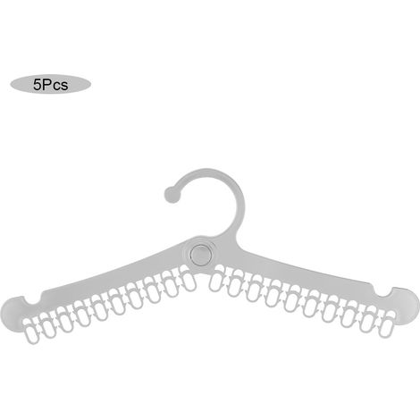 Porte-Vêtements Multifonction - Séchoir À Chaussettes Et Serviettes En Abs - Pliable Pour Maison Et Voyage - Lot De 5 Gris (1/5)