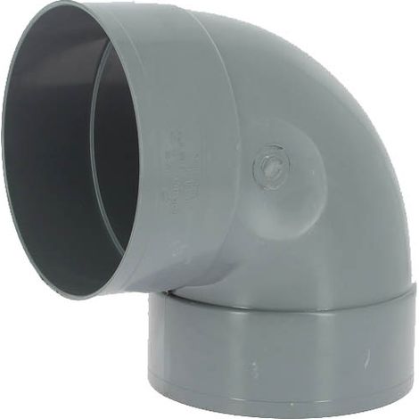 Adequa – Coude PVC femelle-femelle 87°30 Ø160 – Raccord pour plomberie – Fixation par collage – Usage en milieu humide (1/2)
