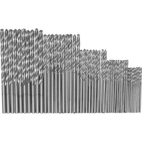 Jeu de forets HSS - FUIENKO - 50 pièces - Revêtement en titane - Tailles 1 à 3mm (1/4)