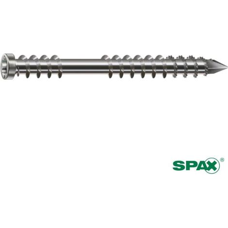 Vis de Terrasse SPAX Double Filetage TC T-STAR plus 5X60 Inox A2 (1/2)