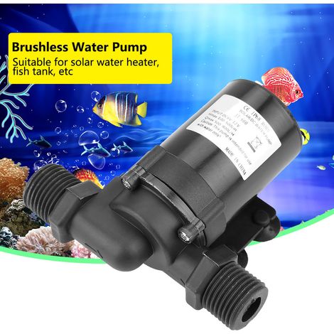 Petite pompe à eau sans balais 12V pour chauffe-eau solaire, plage de température 0-80°C (1/5)