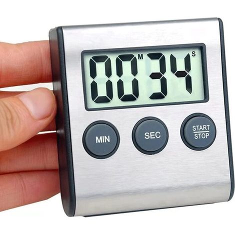 Digitaler Küchentimer, magnetischer Küchentimer, lauter Alarm mit großen Ziffern, magnetischer Countdown-Timer, ideal für Schüler, zum Kochen und Backen