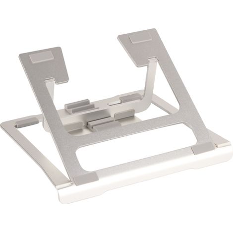 Support tablette pliable en alliage d'aluminium gris, support portable pour téléphone et tablette 5 à 14 pouces, dessin et bureau (1/5)