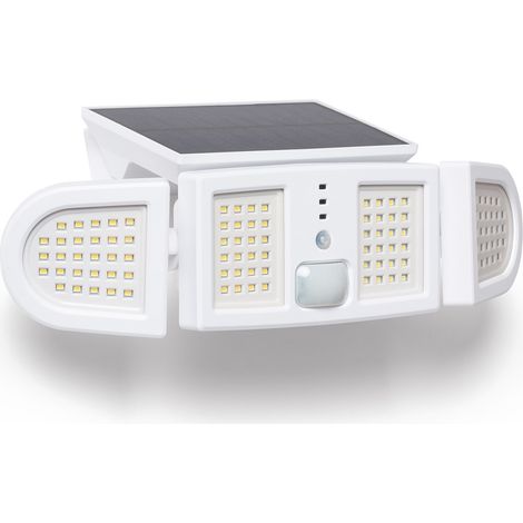 Foco Proyector LED Solar 5W IP65 con Sensor de Movimiento PIR y Crepuscular 6000K - 6500K Sí Blanco Blanco Frío (1/5)