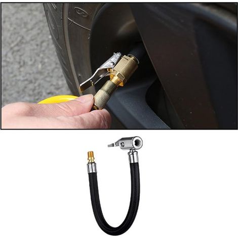 Autoluftpumpenschlauch, Autoreifenfüller, Schlauchverbinder, Schlauchverlängerung, Luftpumpe, Autoschlauch (30 cm)