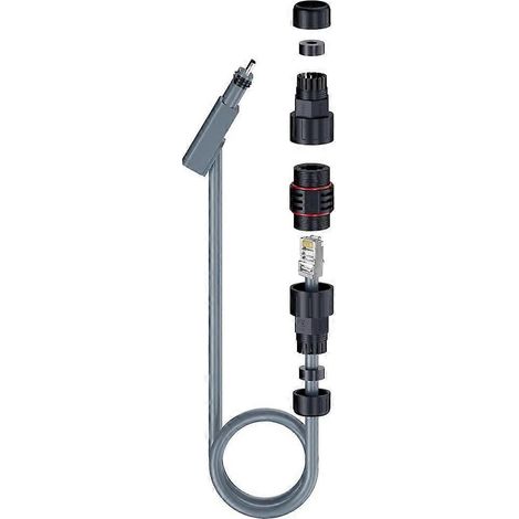 Stecker auf RJ45 Kabelverbinder Satellitenseite