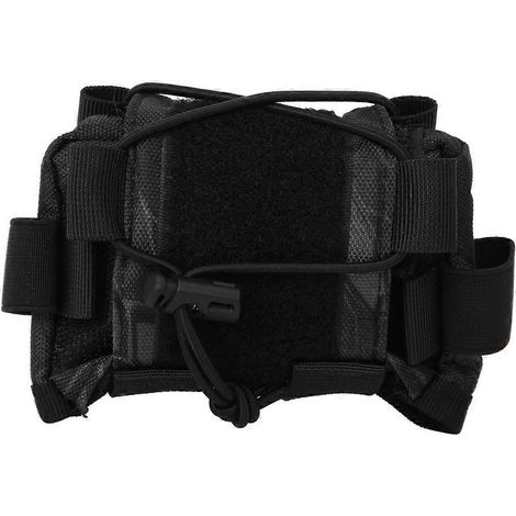 Pochette de rangement multifonctionnelle pour contrepoids de casque 2024 (noir)