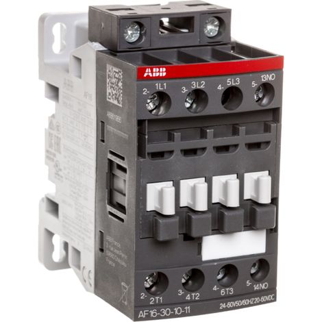 Contactor de potencia 18A 3P 7.5kW 24-60V CA 20-60V CC 1Z 0R AF16-30-10-11 1SBL177001R1110