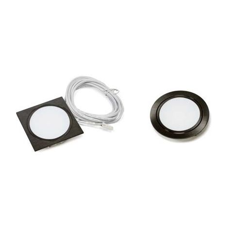 Einbauleuchte Chip HE 58 Emotion 24V DC 2,5 W Zuleitung 1800mm Rahmenf. schwarz