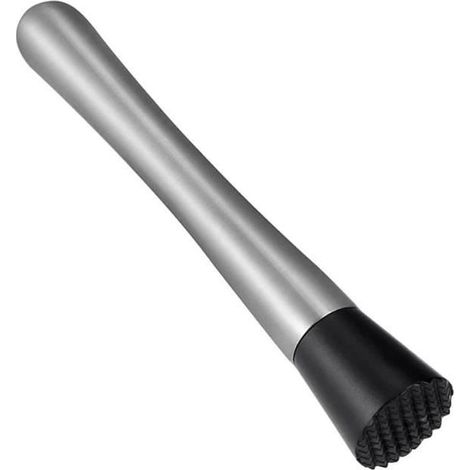 Pilon en Acier Inoxydable pour Cocktails Pilon à Cocktail Fabriqué en Acier Inoxydable Broyeur à Glace Citron Pilon Bar Outil -yd (1/4)