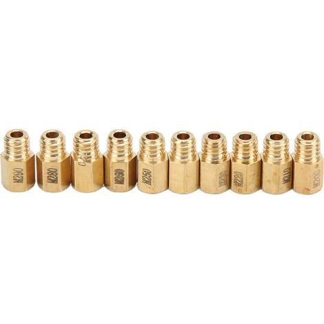 10-teiliges Set Hauptdüsen aus massivem Messing für Mikuni VM TM TMX CARB 200-290 (1/5)