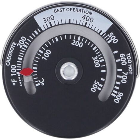 Magnetisches Ofenthermometer 0–500 °C, Zifferblatt aus Aluminiumlegierung, hohe Präzision, für Kamine