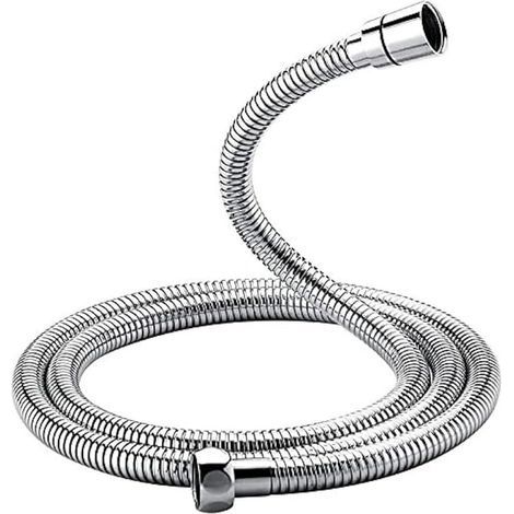 COMPLENTO-G851 Universal Shower Hose (G1/2 Inch, 1.5 M), Anti-Twist and Anti-Kink Shower Hose, Stainless Steel/Chrome Anti-Twist & Anti-Kink, Leak-Proof, G1/2 Fitting with Brass Seals and Fittings, S (1/5)