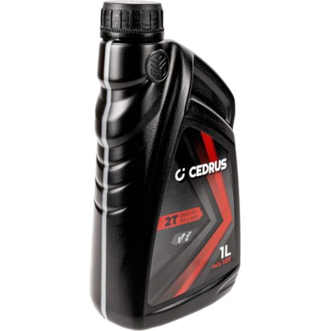 Olio motore rosso a due tempi per decespugliatori Stihl Stiga NAC 1L in cedro.