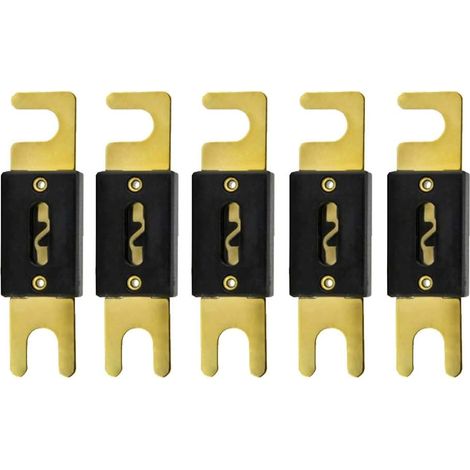 BRAVIX 5 X 150A Fusible ANL Voiture Automobile l'audio Puissance sécurité protéger Tube de Verre plaqué Or Protection