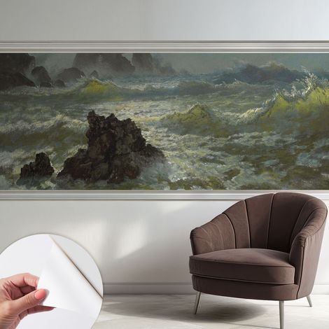 Fotomurale adesivo stickers - per camera da letto - per corridoio - decorazione casa moderna Mare in tempesta 250x104 cm (1/5)