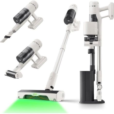 ROBOROCK H60 HUB - Kabelloser Staubsauger mit automatischer Entleerungsstation - Abnehmbare Batterie 60 Min - 115 AW