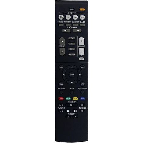 RAV561 ZZ43210 Remote Control for Home Theater Receiver -3072 RX-V385 -4950UBL RX-V381 RX-V383 -3071 Black (1/5)