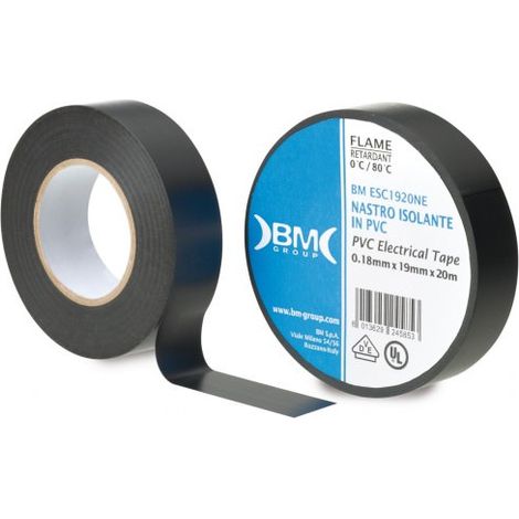 Ruban isolant en PVC noir, longueur 20 mètres