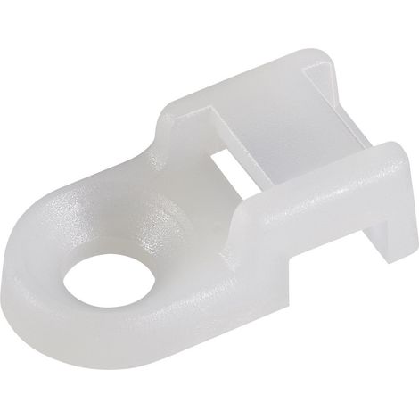 Embase de fixation Plage de Ø du faisceau: 9 mm (max) TRU COMPONENTS TC-HC0R203 1593054 blanc 1 pc(s (1/2)