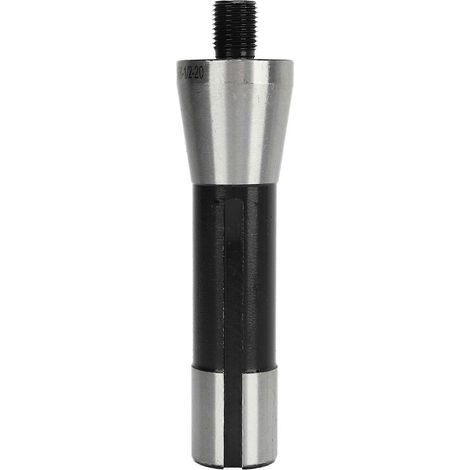 Mandrin de perçage fileté 1/2 pouce, queue R8, acier au manganèse, longueur 20 mm, adaptateur pour mandrin de fraisage à queue R8 (1/4)