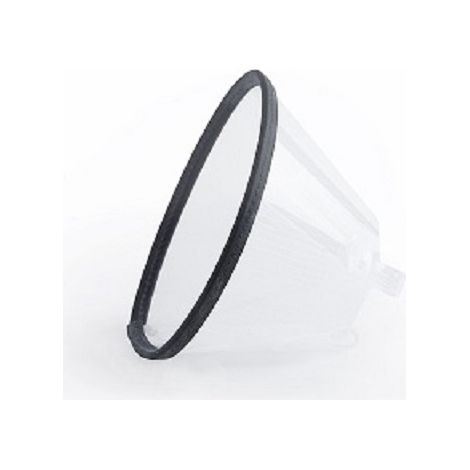 Kruse transparent elisabethanische Halskette mit Gummi -Kanten -Buster -Komfort, 30 cm, 1 UD