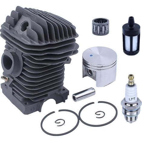 Ensemble de cylindre Adefol 42,5 mm avec kit de piston Remplacement du filtre à carburant Connecteur de carter pour tronçonneuse STIHL 023 025 MS230 MS250 (1/5)