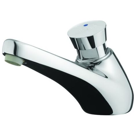 Presto – Robinet d'écoulement de temps pour lavabo – Eau froide – Débit 3 l/min – Montage sur pont – Homme G 1/2' (15x21) – 64602 (1/5)