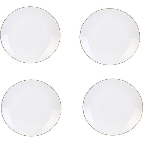6 Assiette à Dessert 20 Cm Blanche - Royal - Home Deco Factory - Cmp (1/4)